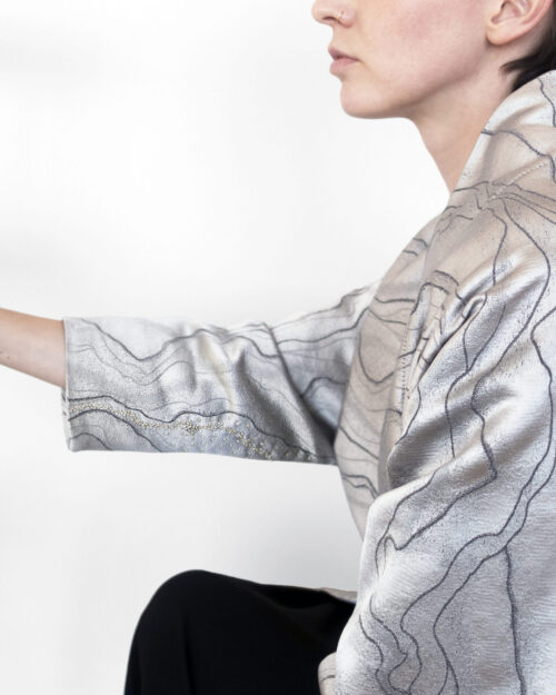 Kimono "Meditatsioon". Kintsugi parandusega.