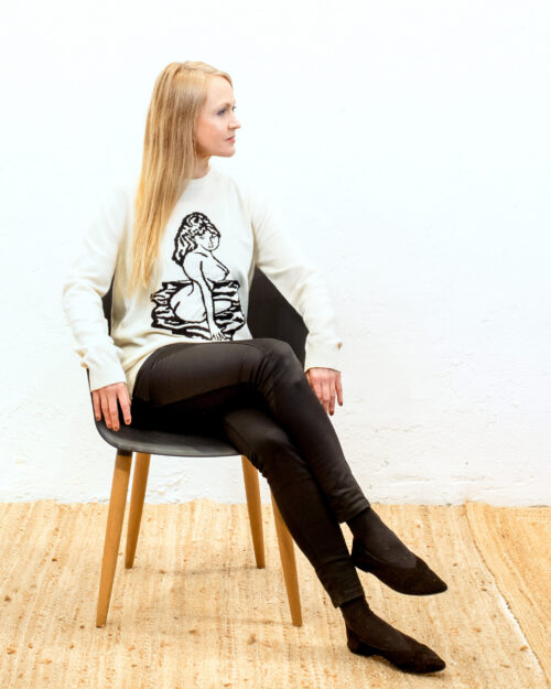 Villane vintage kampsun "Naked poetry II"